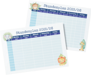 Mockup Stundenpläne